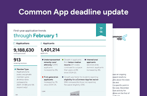 Screenshot of February 1 deadline update.